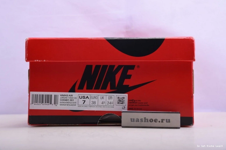 Jordan Toe”   “Silver 1 CD0461-001 Air OG High 0210